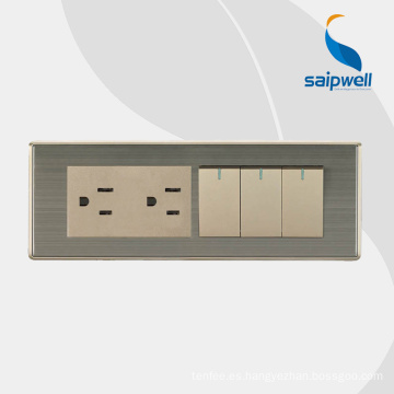 SAIP/SAIPWELL STANDA VENTA CALIENTE General Tipo 10A Switch Socket de interruptor de pared